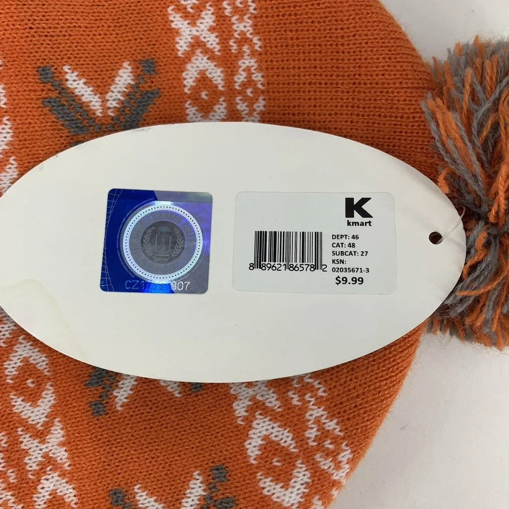 OSU Toboggan Beanie Kids Collection Oklahoma State Cowboys Orange Pom Hat Cap